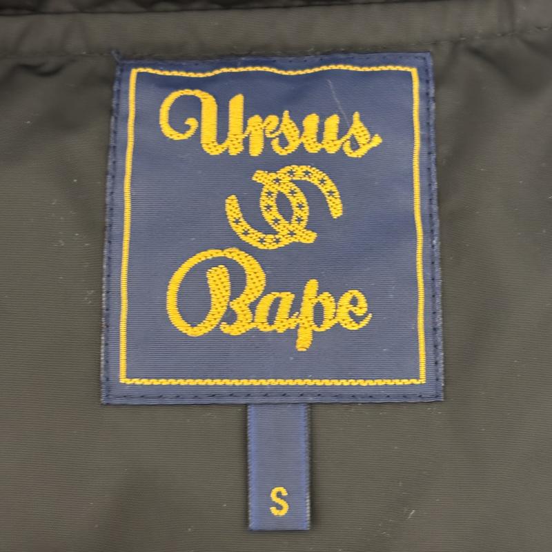 アーサスベイプ URSUS BAPE ベスト ベスト A BATHING APE アベイジングエイプ ダウンベスト 3910-140-001 S 黒 / ブラック / black メンズ USED 古着 中古 50150046