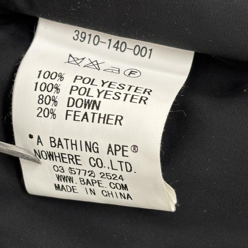 アーサスベイプ URSUS BAPE ベスト ベスト A BATHING APE アベイジングエイプ ダウンベスト 3910-140-001 S 黒 / ブラック / black メンズ USED 古着 中古 50150046