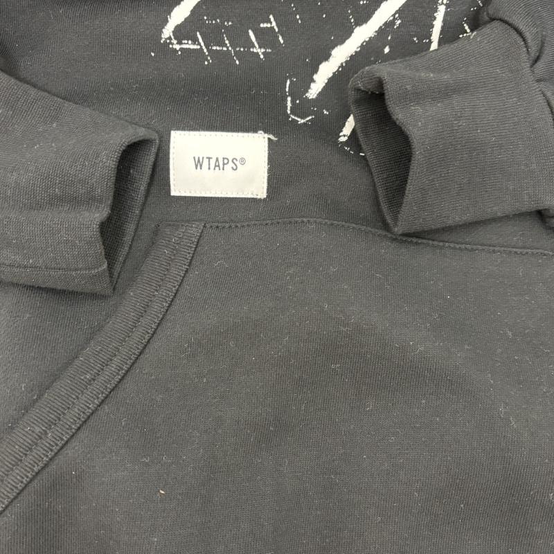 ダブルタップス WTAPS パーカー 長袖 VANS X WTAPS PULLOVER HOODIE クロスボーン パーカー バンズ 1 黒 / ブラック / black メンズ USED 古着 中古 50150047