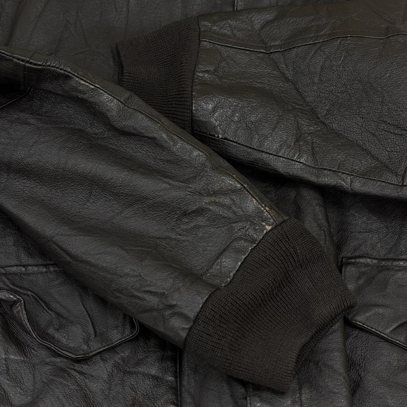 古着 USED ジャケット、上着 レザージャケット AIRBORNE 90年代 ビンテージ A-2 タイプ レザー フライト ジャケット 90s VINTAGE L メンズ USED 古着 中古 50150048