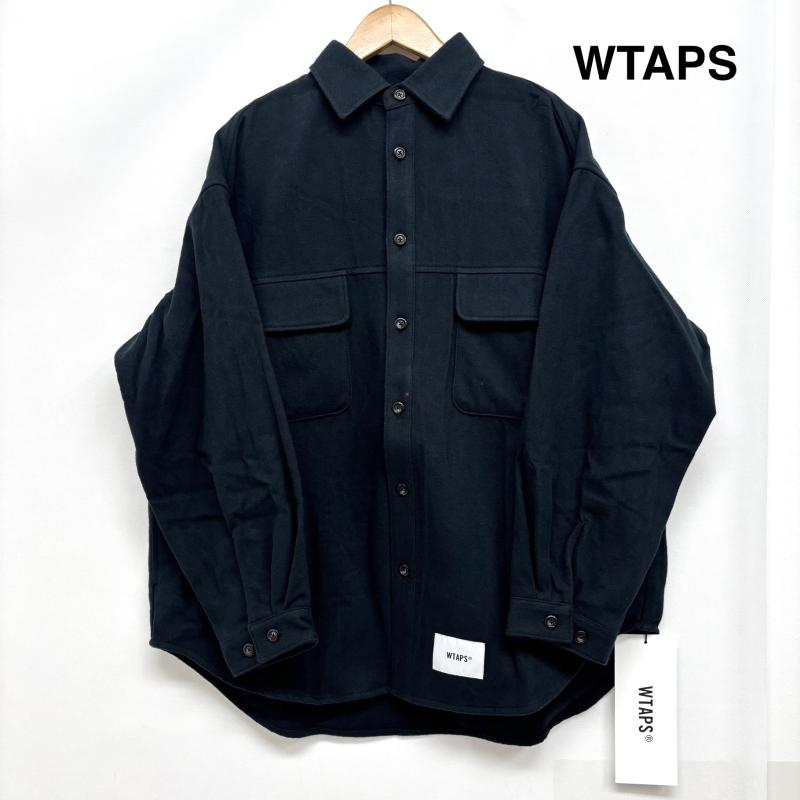 ダブルタップス WTAPS シャツ、ブラウス 長袖 ロングスリーブシャツ フランネル 221WVDT-SHM05 オーバーサイズシルエット 1 紺 / ネイビー / navy メンズ USED 古着 中古 50150050