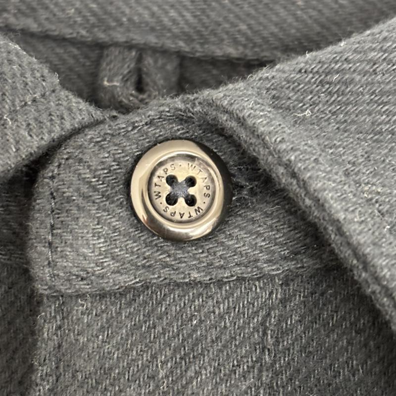 ダブルタップス WTAPS シャツ、ブラウス 長袖 ロングスリーブシャツ フランネル 221WVDT-SHM05 オーバーサイズシルエット 1 紺 / ネイビー / navy メンズ USED 古着 中古 50150050