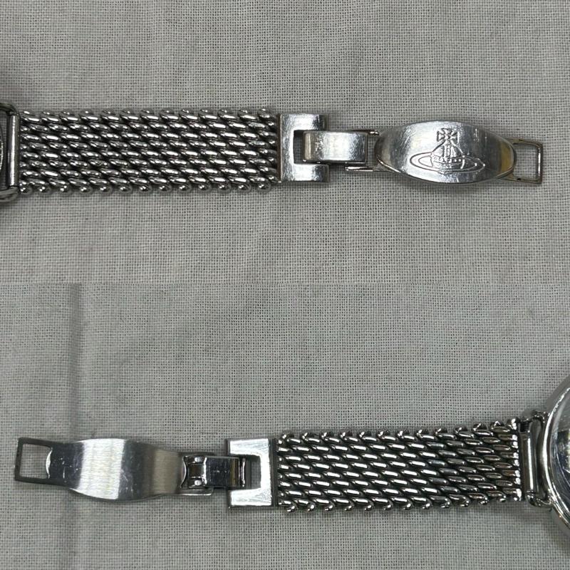 ヴィヴィアンウエストウッド Vivienne Westwood 腕時計 アナログ（クォーツ式） オーブ ステンレススチール シルバー VW-9034 - 黒 / ブラック / black X 銀 / シルバー / silver color レディース USED 古着 中古 50150054