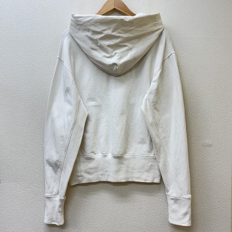 ヘルムートラング HELMUT LANG パーカー 長袖 サイドリブ プルオーバー フーディ パーカー ロゴ 刺繍 M 白 / ホワイト / white メンズ USED 古着 中古 50150055