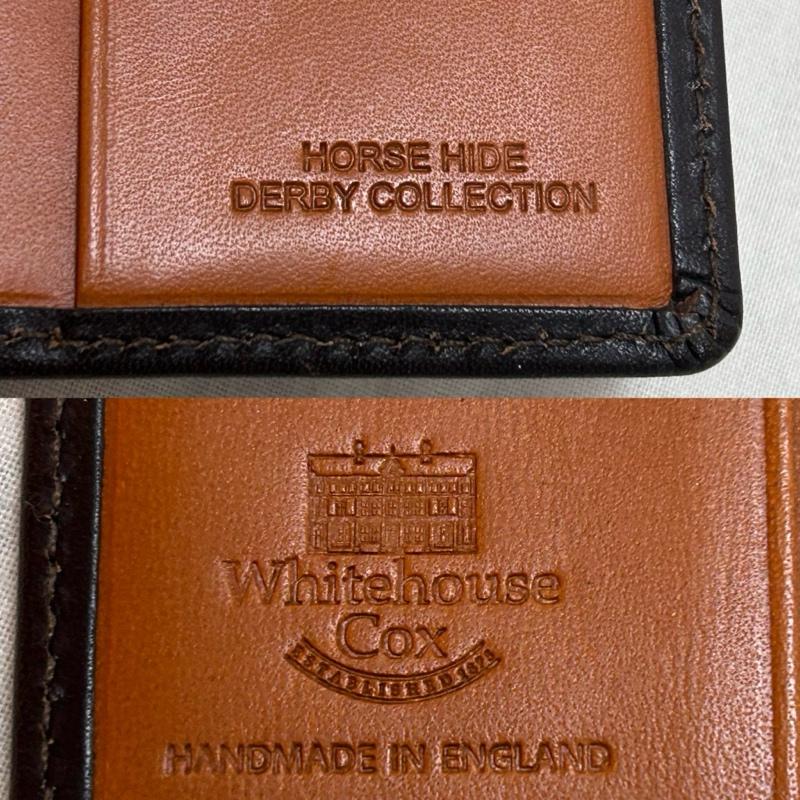 ホワイトハウスコックス WHITE HOUSE COX 財布 二つ折り 1958NOTECASE 二つ折り財布 コンパクトウォレット レザー ブラウン イングランド製 - 無地 茶 / ブラウン / brown メンズ USED 古着 中古 50150063