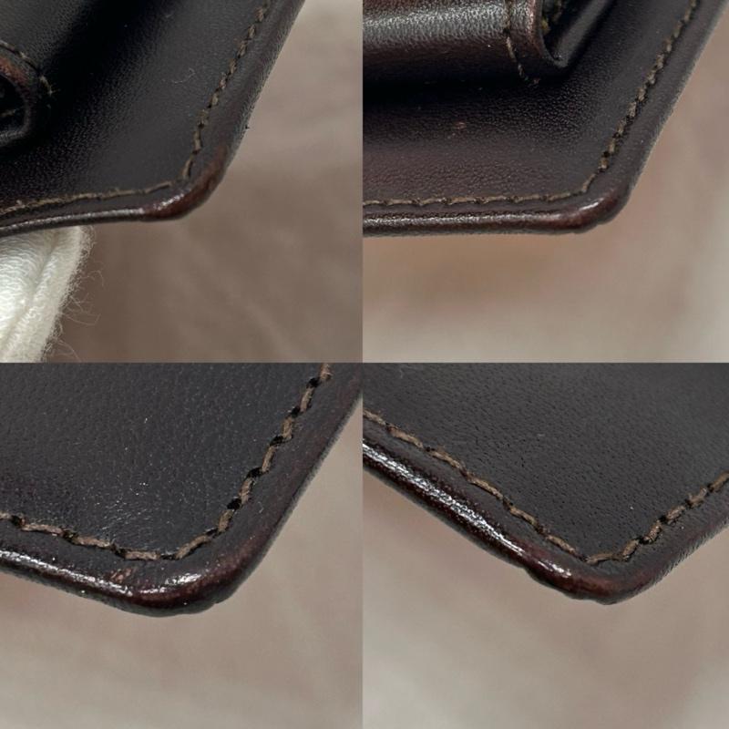 ホワイトハウスコックス WHITE HOUSE COX 財布 二つ折り 1958NOTECASE 二つ折り財布 コンパクトウォレット レザー ブラウン イングランド製 - 無地 茶 / ブラウン / brown メンズ USED 古着 中古 50150063