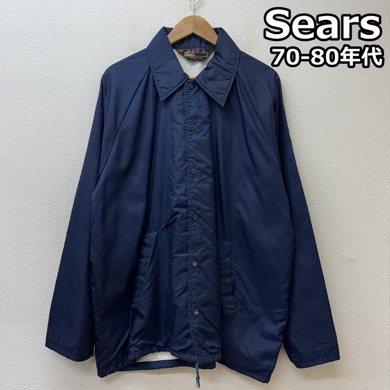 シアーズ SEARS ジャケット、上着 ジャンパー、ブルゾン 70-80年代 ビンテージ タイ製 ナイロン コーチ ジャケット 70s 80s VINTAGE L 紺 / ネイビー / navy メンズ USED 古着 中古 50150064