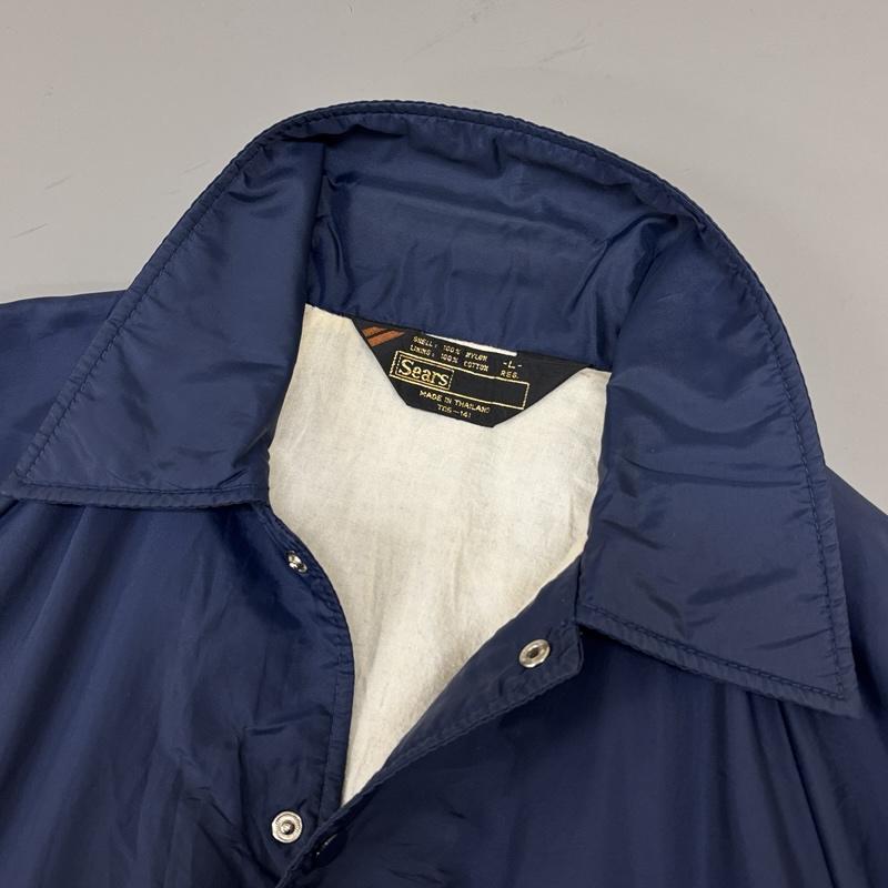 シアーズ SEARS ジャケット、上着 ジャンパー、ブルゾン 70-80年代 ビンテージ タイ製 ナイロン コーチ ジャケット 70s 80s VINTAGE L 紺 / ネイビー / navy メンズ USED 古着 中古 50150064