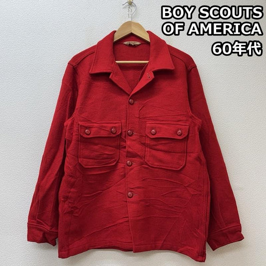 古着 USED ジャケット、上着 ジャンパー、ブルゾン BOY SCOUTS OF AMERICA 60年代 ビンテージ ウール シャツ ジャケット 60s VINTAGE - 赤 / レッド / red メンズ USED 古着 中古 50150082
