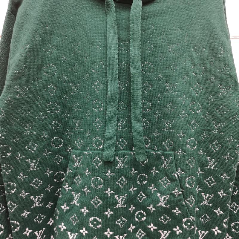 ルイヴィトン LOUIS VUITTON パーカー 長袖 23AW RM232Q USO HNN45W モノグラム グラディエント ニット パーカー XS 緑 / グリーン / green メンズ USED 古着 中古 50150093
