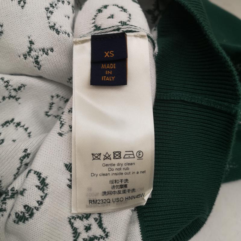 ルイヴィトン LOUIS VUITTON パーカー 長袖 23AW RM232Q USO HNN45W モノグラム グラディエント ニット パーカー XS 緑 / グリーン / green メンズ USED 古着 中古 50150093