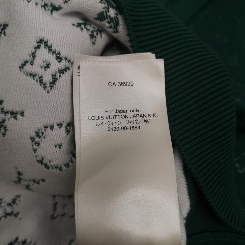 ルイヴィトン LOUIS VUITTON パーカー 長袖 23AW RM232Q USO HNN45W モノグラム グラディエント ニット パーカー XS 緑 / グリーン / green メンズ USED 古着 中古 50150093