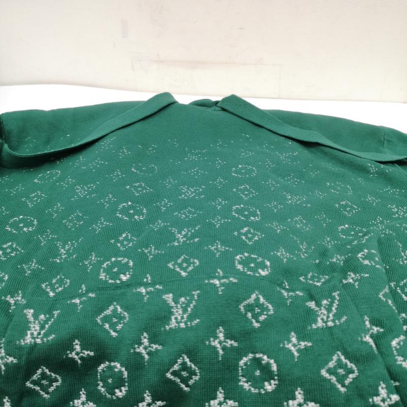 ルイヴィトン LOUIS VUITTON パーカー 長袖 23AW RM232Q USO HNN45W モノグラム グラディエント ニット パーカー XS 緑 / グリーン / green メンズ USED 古着 中古 50150093