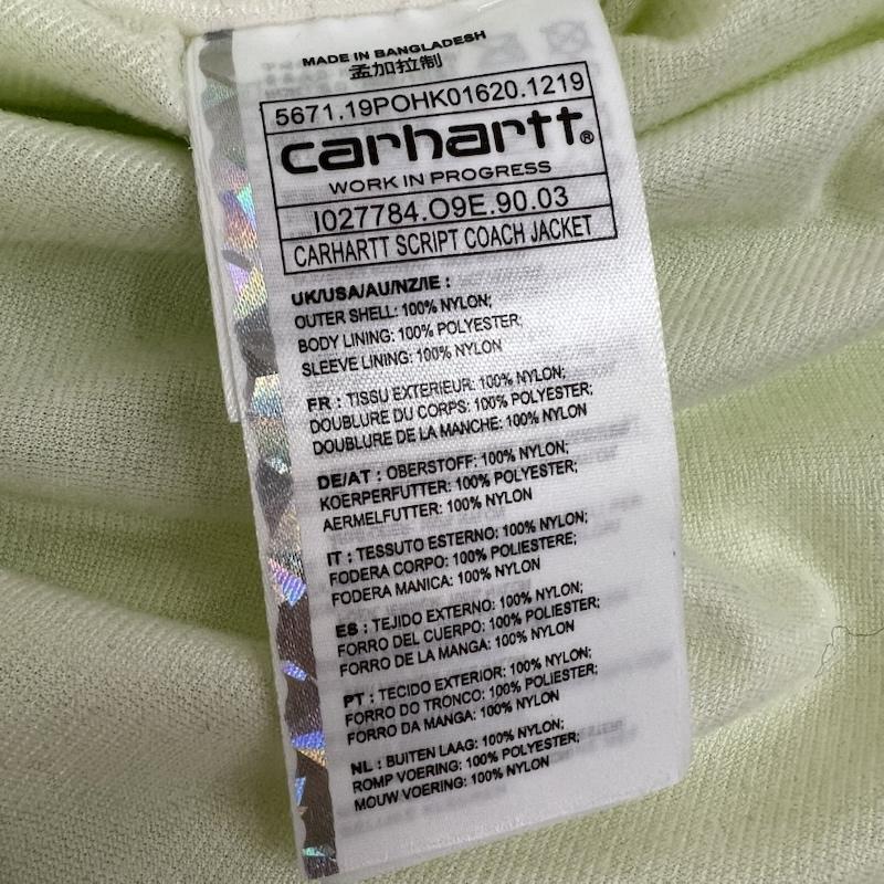 カーハート ダブリューアイピー Carhartt WIP ジャケット、上着 ジャンパー、ブルゾン ロゴ プリント コーチジャケット M 黄 / イエロー / yellow メンズ USED 古着 中古 50150103