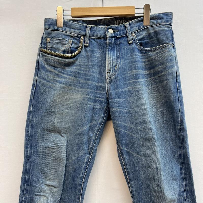 ヒステリックグラマー HYSTERIC GLAMOUR パンツ デニム、ジーンズ SP加工 スリムストレート スタッズ デニムパンツ 02213AP13 30インチ メンズ USED 古着 中古 50150105