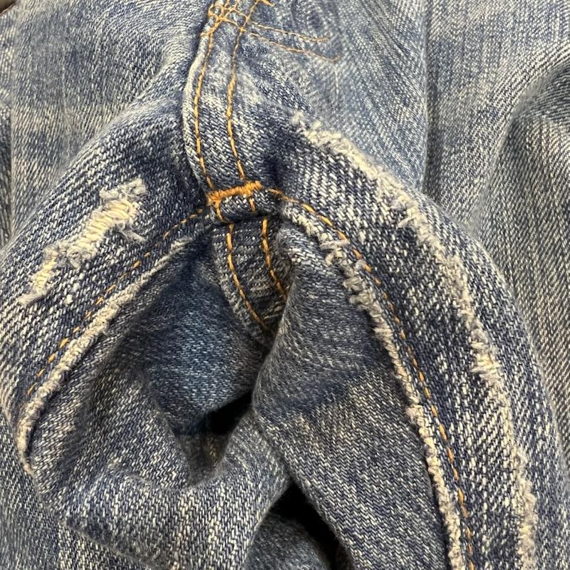 ヒステリックグラマー HYSTERIC GLAMOUR パンツ デニム、ジーンズ ストレート スタッズ デニムパンツ KINKY 02211AP20 30インチ メンズ USED 古着 中古 50150110