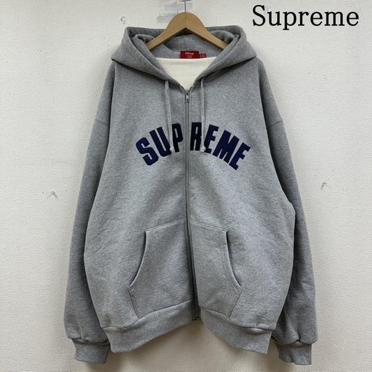 シュプリーム Supreme パーカー 長袖 24AW Arc Thermal Lined Zip Up Hooded 裏地 サーマル アーチ ロゴ ジップ パーカー XXL 灰 / グレー / gray メンズ USED 古着 中古 50150134