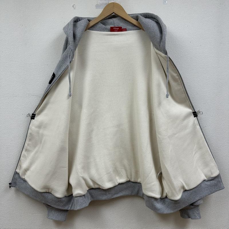 シュプリーム Supreme パーカー 長袖 24AW Arc Thermal Lined Zip Up Hooded 裏地 サーマル アーチ ロゴ ジップ パーカー XXL 灰 / グレー / gray メンズ USED 古着 中古 50150134