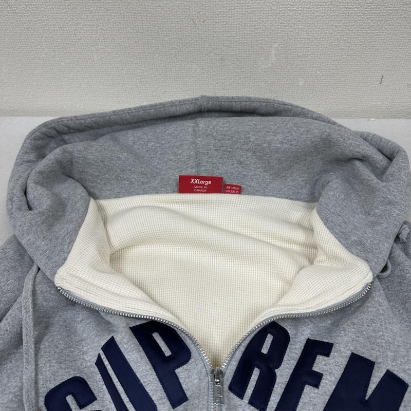 シュプリーム Supreme パーカー 長袖 24AW Arc Thermal Lined Zip Up Hooded 裏地 サーマル アーチ ロゴ ジップ パーカー XXL 灰 / グレー / gray メンズ USED 古着 中古 50150134