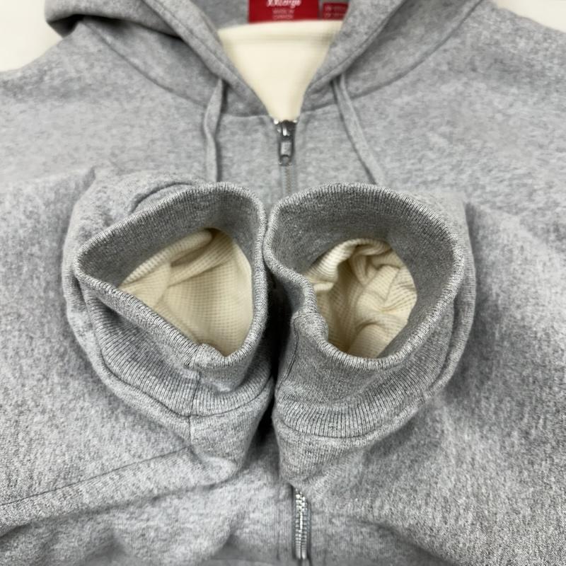 シュプリーム Supreme パーカー 長袖 24AW Arc Thermal Lined Zip Up Hooded 裏地 サーマル アーチ ロゴ ジップ パーカー XXL 灰 / グレー / gray メンズ USED 古着 中古 50150134