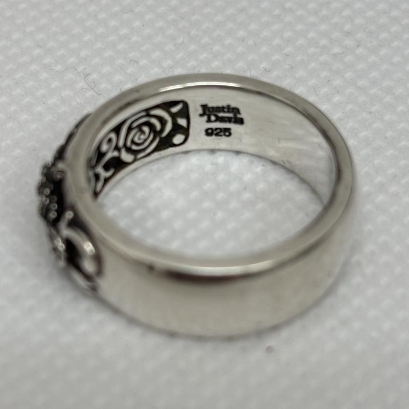 ジャスティンディヴィス JUSTIN DAVIS アクセサリー 指輪 ROSE HEARTED リング クラウンデザインリング SRJ465 ＃18 メンズ USED 古着 中古 50150149