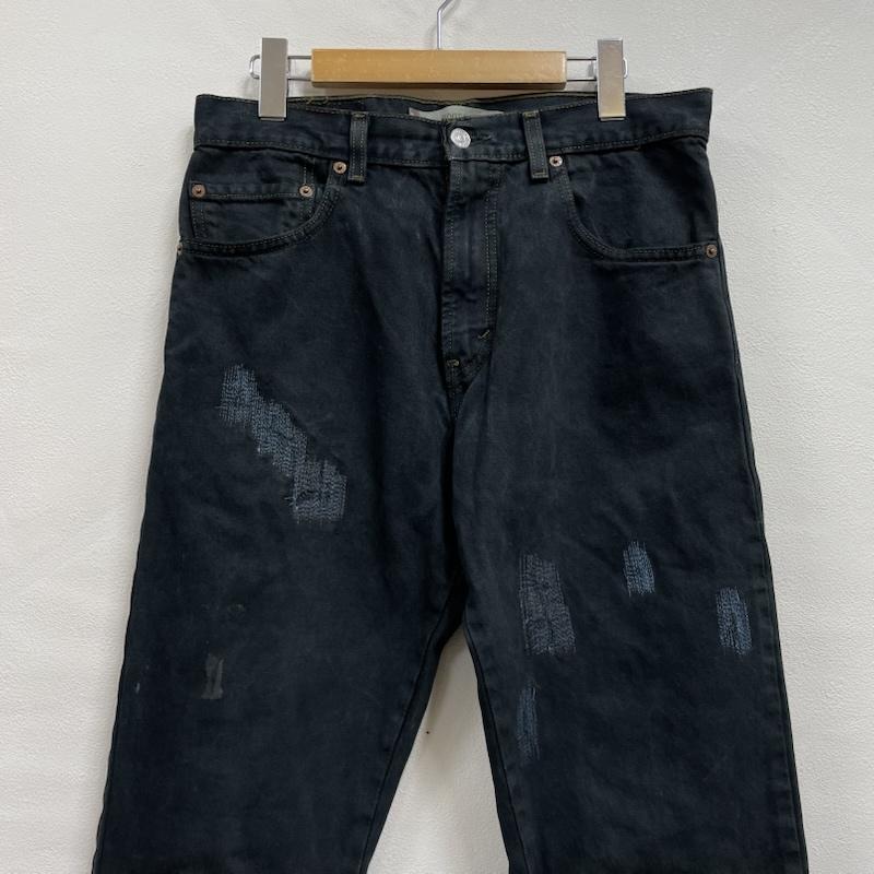 リーバイス Levi s パンツ デニム、ジーンズ 517 ブーツカット ジーンズ メキシコ製 リメイク ダメージ加工 W31 L36 31インチ ダメージ加工 黒 / ブラック / black メンズ USED 古着 中古 50150165