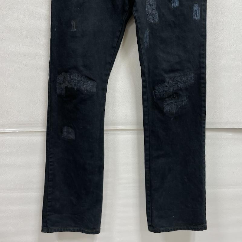 リーバイス Levi s パンツ デニム、ジーンズ 517 ブーツカット ジーンズ メキシコ製 リメイク ダメージ加工 W31 L36 31インチ ダメージ加工 黒 / ブラック / black メンズ USED 古着 中古 50150165