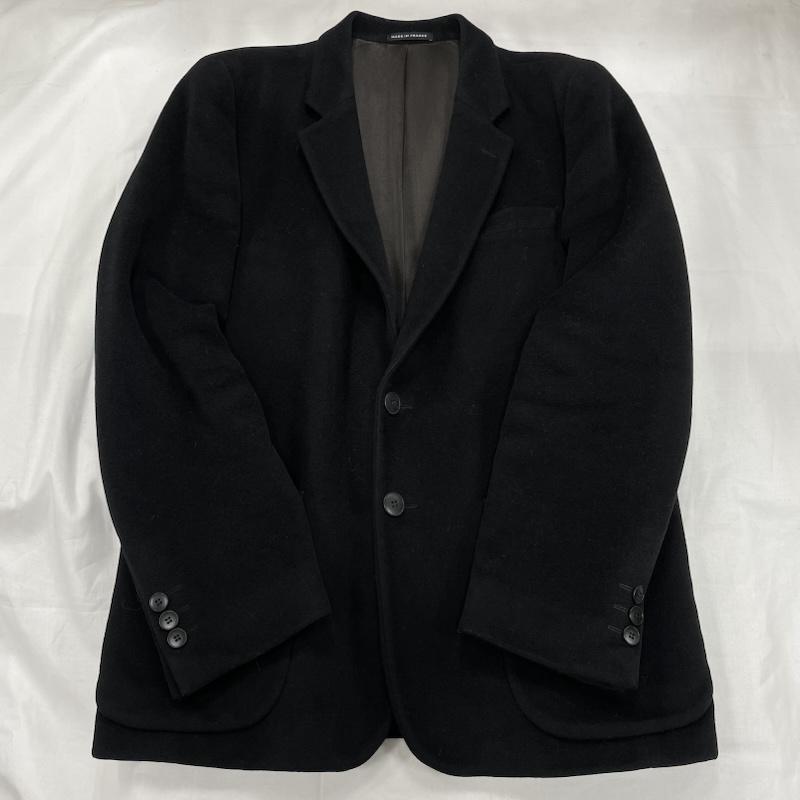 アニエス・ベー agnes b. ジャケット、上着 ジャケット、ブレザー homme オム ウール カシミヤ テーラード ジャケット 毛の中のラム コート フランス製 50 無地 黒 / ブラック / black メンズ USED 古着 中古 50150166
