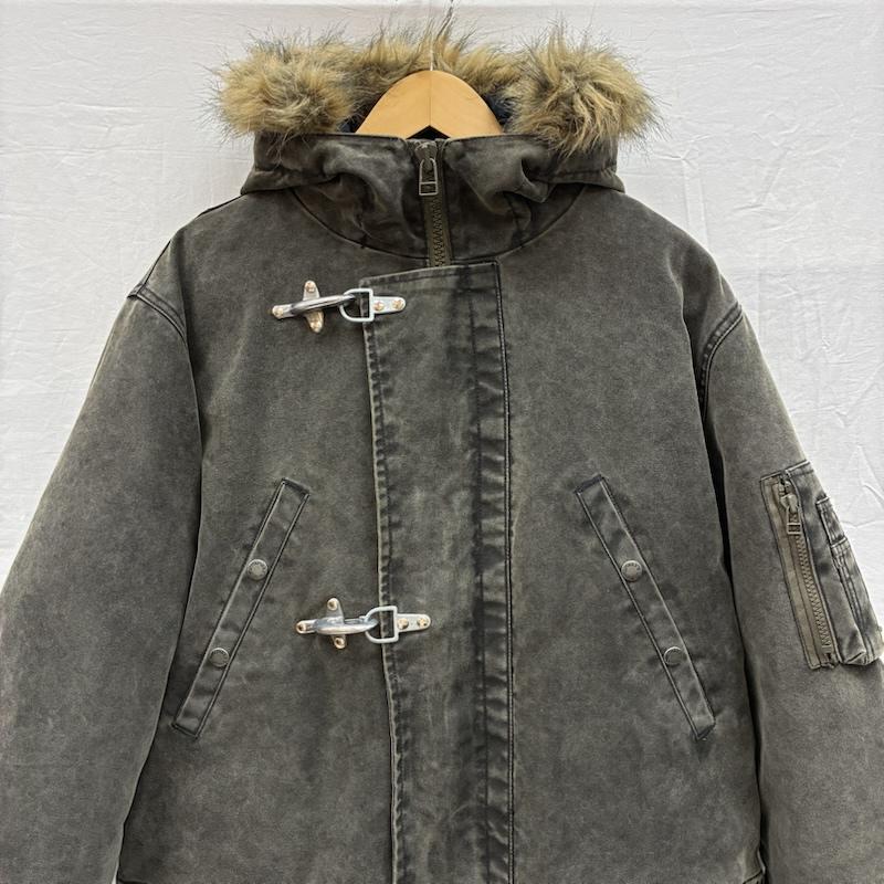 アヴィレックス AVIREX コート コート一般 OFFICERS UNIFORM ファイヤーマン モッズコート ファー ダウン ライナー付き 612231 L メンズ USED 古着 中古 50150179