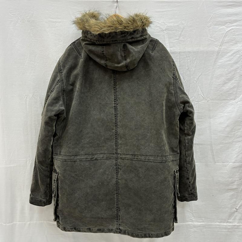 アヴィレックス AVIREX コート コート一般 OFFICERS UNIFORM ファイヤーマン モッズコート ファー ダウン ライナー付き 612231 L メンズ USED 古着 中古 50150179
