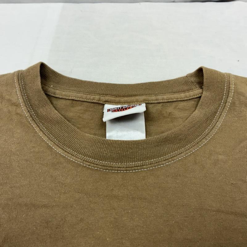 ハーレーダビッドソン Harley-Davidson Tシャツ 長袖 Hanes 2010 ロングスリーブ ポケット Tシャツ 4面 プリント L メンズ USED 古着 中古 50150186