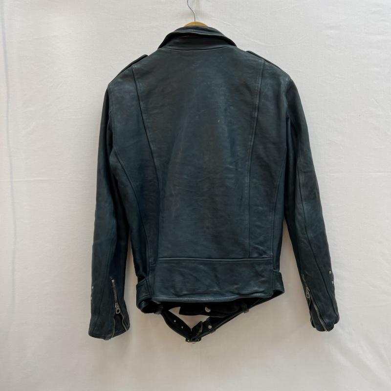 バックラッシュ BACKLASH ジャケット、上着 ライダース × LIST リスト カウハイド レザー ライダースジャケット 38 紺 / ネイビー / navy メンズ USED 古着 中古 50150224