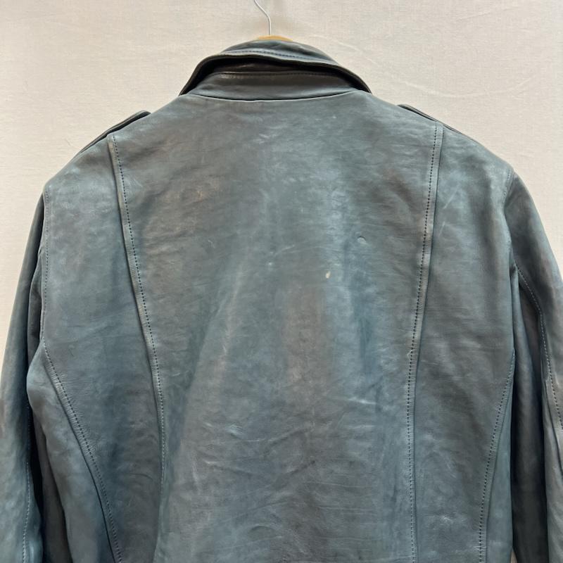 バックラッシュ BACKLASH ジャケット、上着 ライダース × LIST リスト カウハイド レザー ライダースジャケット 38 紺 / ネイビー / navy メンズ USED 古着 中古 50150224