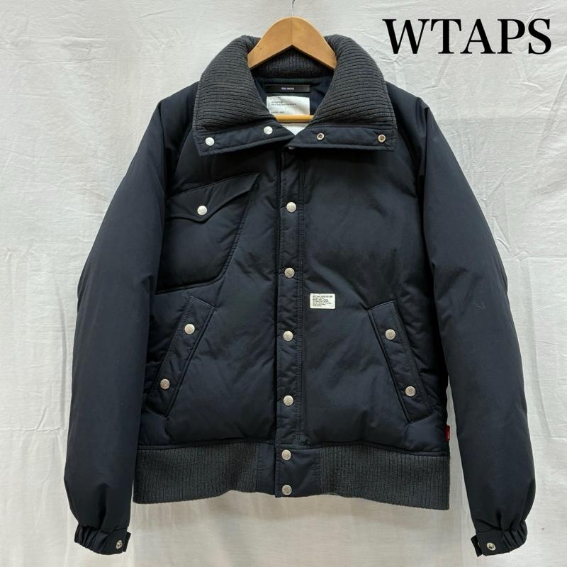 ダブルタップス WTAPS ジャケット、上着 ダウンジャケット 102GWDT-JKM01 ROKUDENASHI期 ナイロン ダウン ジャケット スタンドカラー - 紺 / ネイビー / navy メンズ USED 古着 中古 50150244