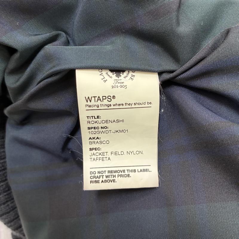ダブルタップス WTAPS ジャケット、上着 ダウンジャケット 102GWDT-JKM01 ROKUDENASHI期 ナイロン ダウン ジャケット スタンドカラー - 紺 / ネイビー / navy メンズ USED 古着 中古 50150244