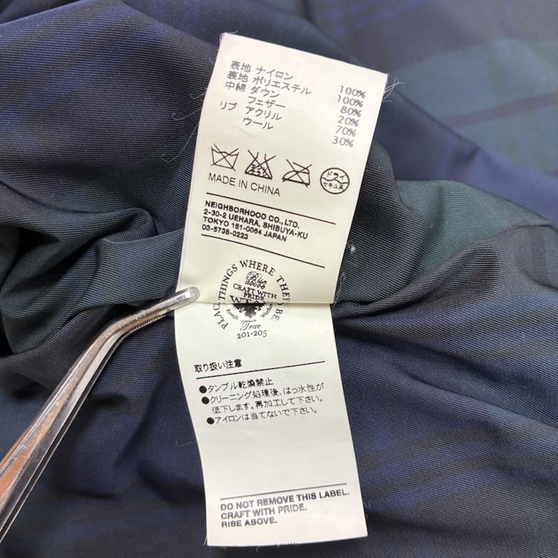 ダブルタップス WTAPS ジャケット、上着 ダウンジャケット 102GWDT-JKM01 ROKUDENASHI期 ナイロン ダウン ジャケット スタンドカラー - 紺 / ネイビー / navy メンズ USED 古着 中古 50150244