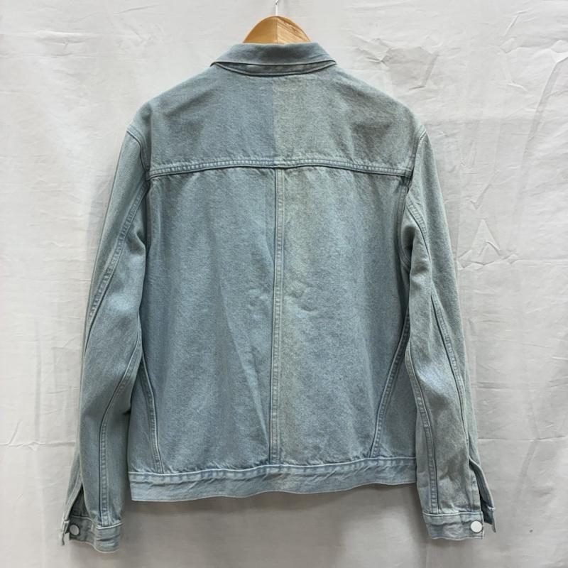 リーバイス Levi s ジャケット、上着 ジャンパー、ブルゾン LINE8 アシンメトリー 切替 トラッカー デニムジャケット M メンズ USED 古着 中古 50150246