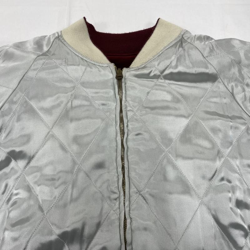 ウエアハウス WAREHOUSE ジャケット、上着 ジャンパー、ブルゾン 別珍 サテンキルト リバーシブル スカジャン 五重塔 金龍 刺繍 36 36 刺繍 えんじ / ワインレッド / dark red X 金 / ゴールド / gold color メンズ USED 古着 中古 50150257