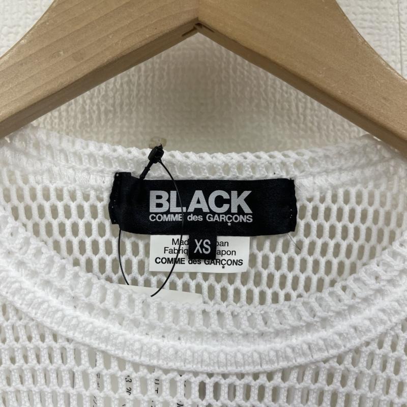 ブラックコムデギャルソン BLACK COMME des GARCONS Tシャツ 半袖 23SS 変形 メッシュ クルーネック Tシャツ 1K-T002 XS 白 / ホワイト / white メンズ USED 古着 中古 50150267