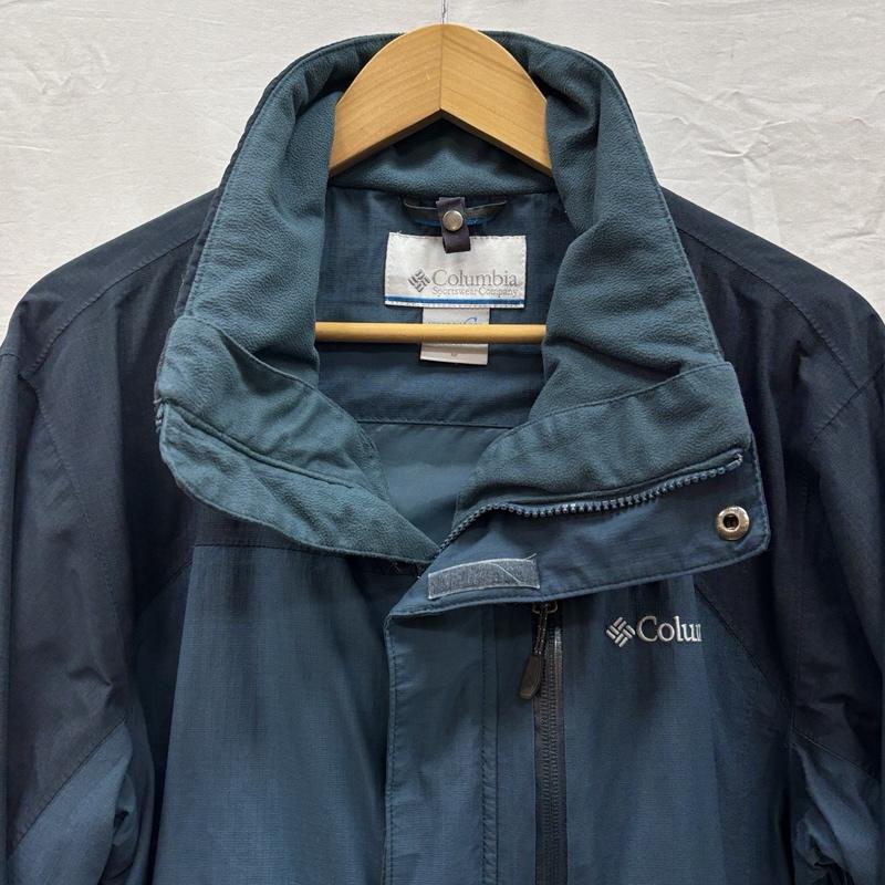 コロンビア Columbia ジャケット、上着 ジャンパー、ブルゾン WM1069 OMNI TECH オムニテック スタンドカラー ナイロン ジャケット M メンズ USED 古着 中古 50150278