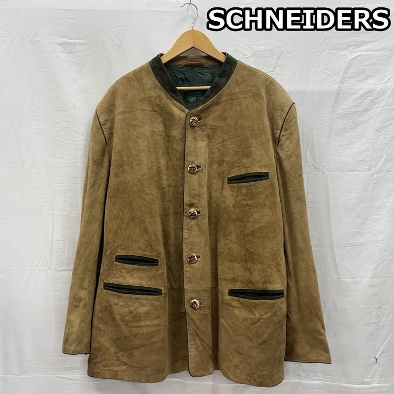 古着 USED ジャケット、上着 レザージャケット SCHNEIDERS ヌバック レザー チロリアン ジャケット - メンズ USED 古着 中古 50150282