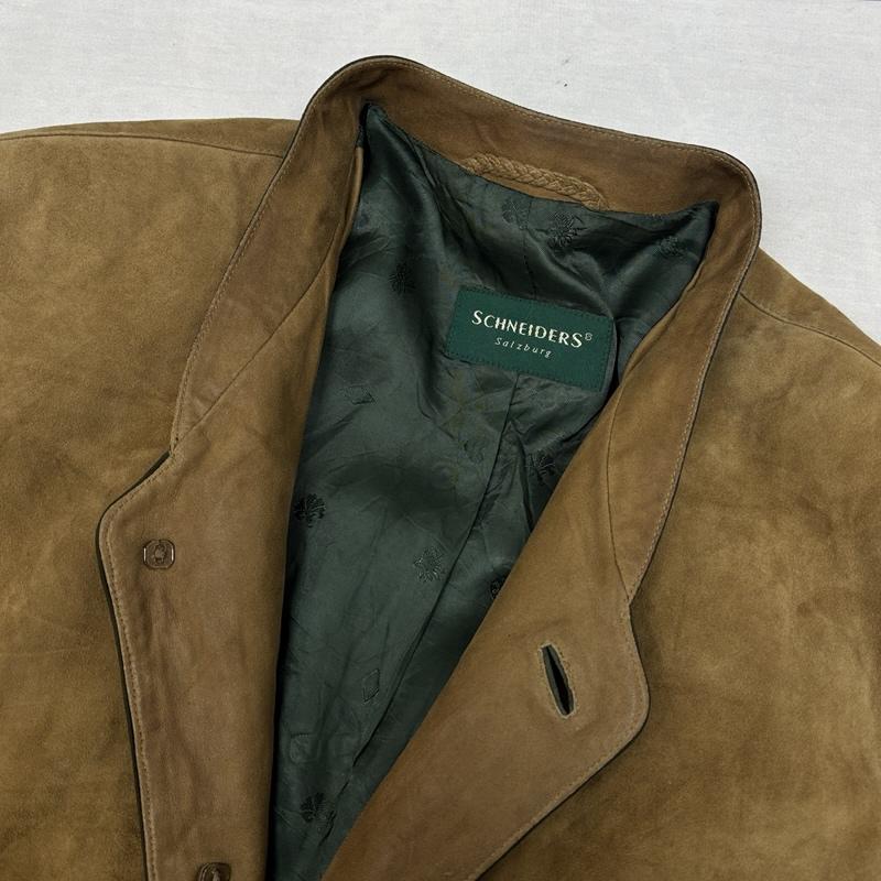古着 USED ジャケット、上着 レザージャケット SCHNEIDERS ヌバック レザー チロリアン ジャケット - メンズ USED 古着 中古 50150282
