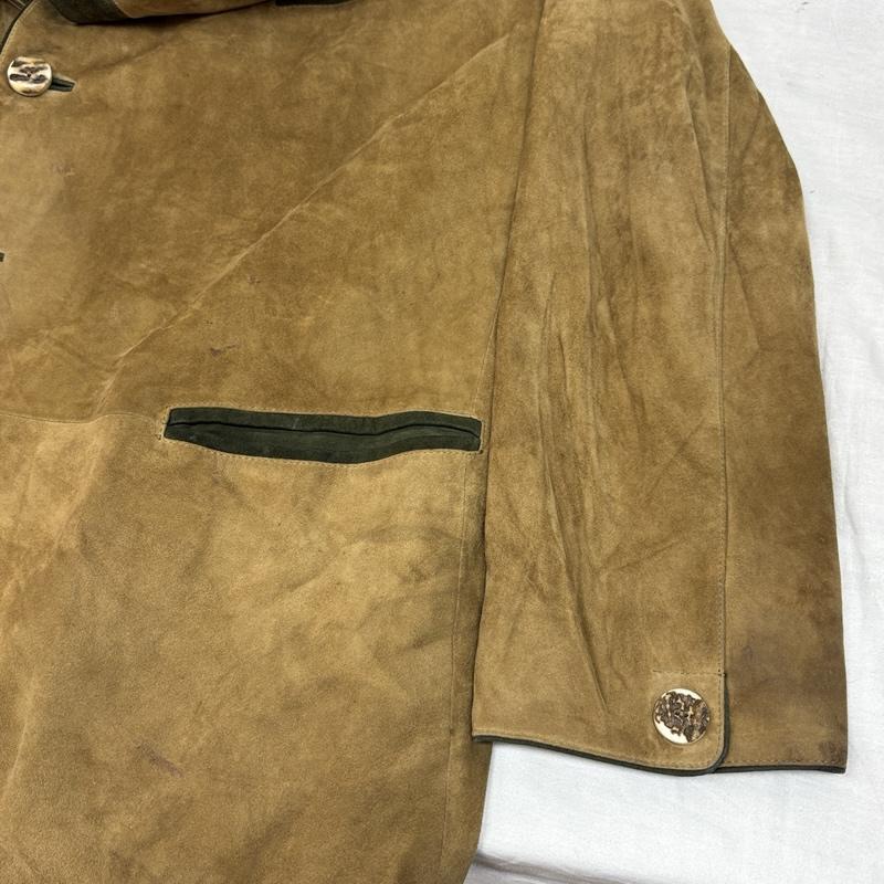 古着 USED ジャケット、上着 レザージャケット SCHNEIDERS ヌバック レザー チロリアン ジャケット - メンズ USED 古着 中古 50150282