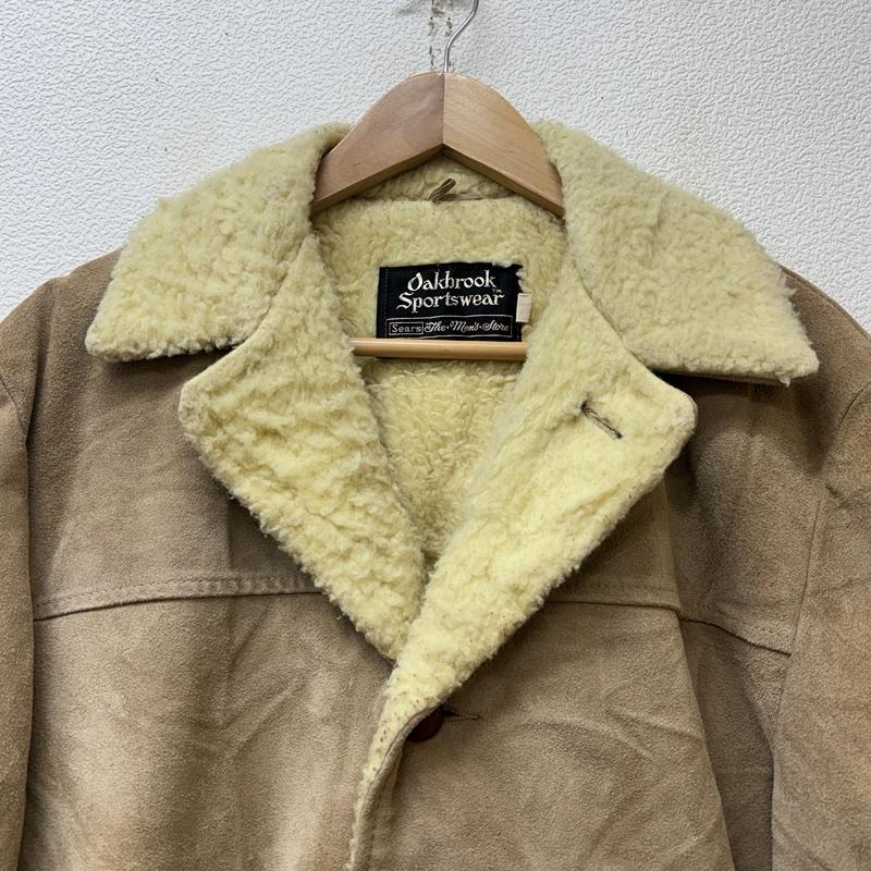 シアーズ SEARS ジャケット、上着 レザージャケット 70年代 ビンテージ スエードレザー 裏ボア ランチ ジャケット くるみボタン 70s VINTAGE 40 メンズ USED 古着 中古 50150294