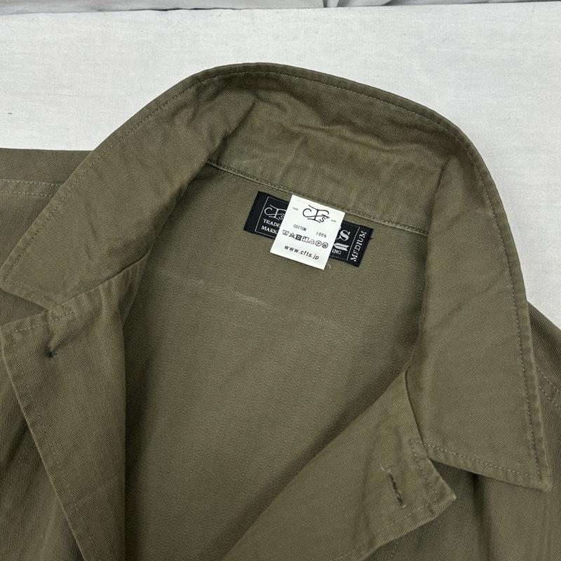 古着 USED ジャケット、上着 ジャンパー、ブルゾン CFT S シーエフティーズ HBT ヘリンボーン ビンテージデザイン シャツ ジャケット M メンズ USED 古着 中古 50150298