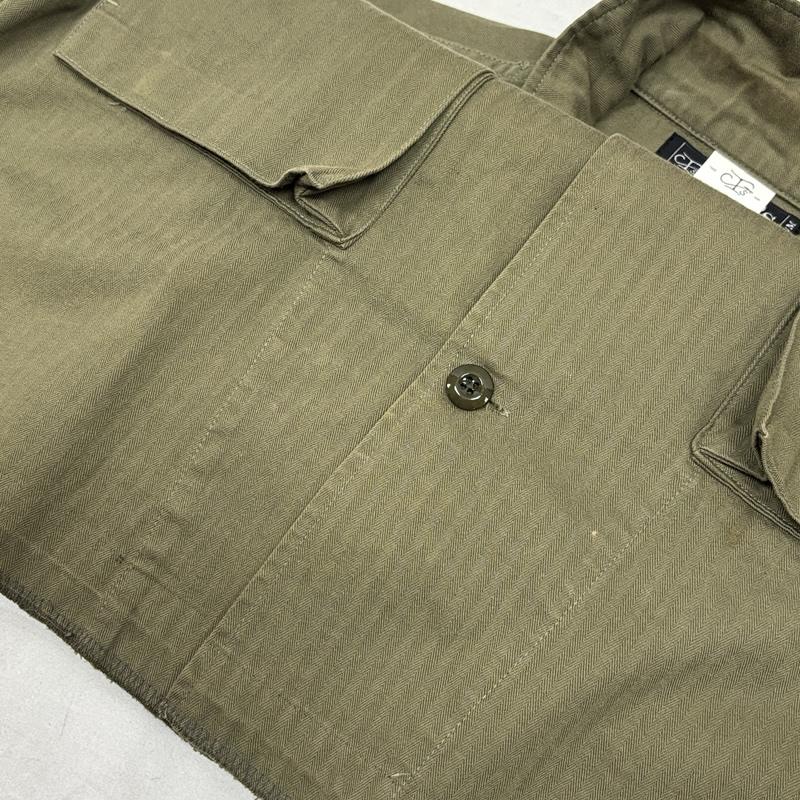 古着 USED ジャケット、上着 ジャンパー、ブルゾン CFT S シーエフティーズ HBT ヘリンボーン ビンテージデザイン シャツ ジャケット M メンズ USED 古着 中古 50150298