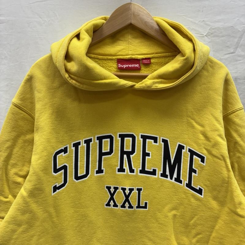シュプリーム Supreme パーカー 長袖 20ss XXL Hooded Sweatshirt アーチロゴ プルオーバー スウェット パーカー M ロゴ、文字 黒 / ブラック / black X 黄 / イエロー / yellow メンズ USED 古着 中古 50150312