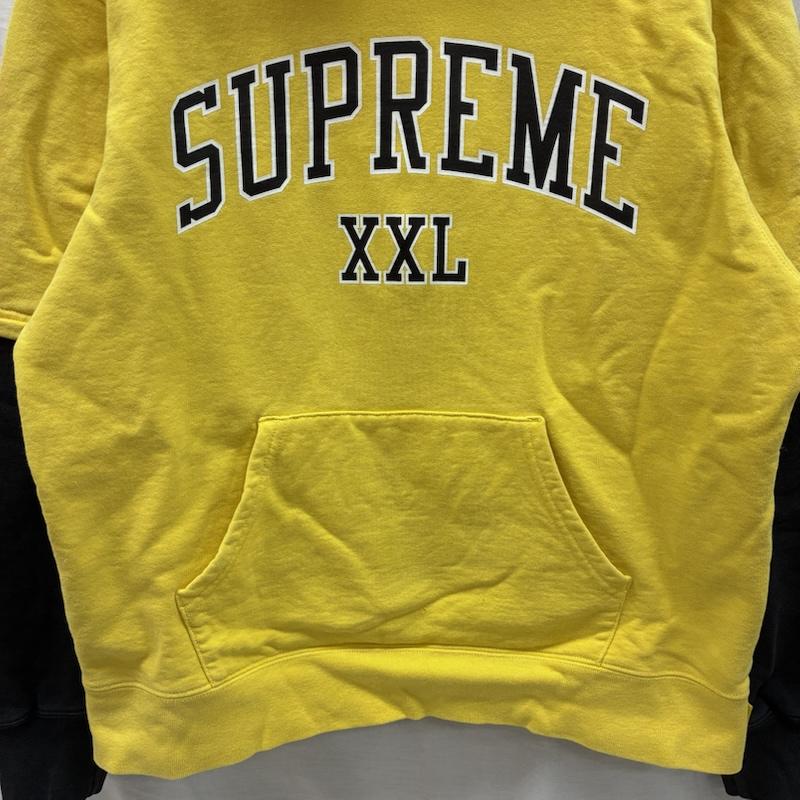 シュプリーム Supreme パーカー 長袖 20ss XXL Hooded Sweatshirt アーチロゴ プルオーバー スウェット パーカー M ロゴ、文字 黒 / ブラック / black X 黄 / イエロー / yellow メンズ USED 古着 中古 50150312
