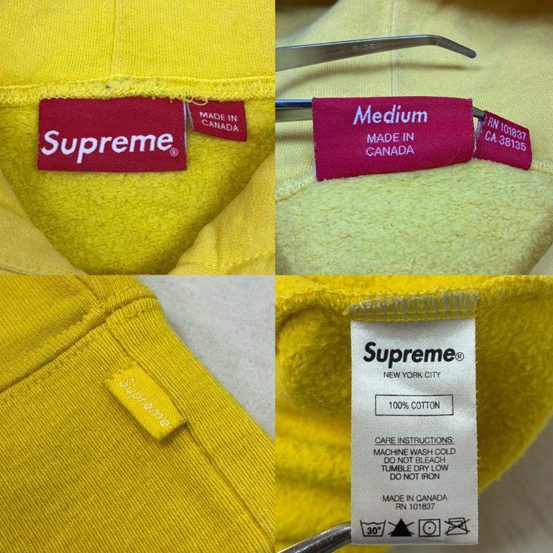 シュプリーム Supreme パーカー 長袖 20ss XXL Hooded Sweatshirt アーチロゴ プルオーバー スウェット パーカー M ロゴ、文字 黒 / ブラック / black X 黄 / イエロー / yellow メンズ USED 古着 中古 50150312