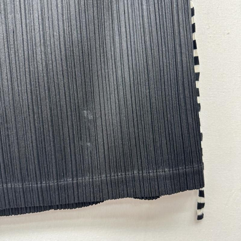 プリーツプリーズ PLEATS PLEASE スカート ひざ丈スカート ISSEY MIYAKE サイド ライン プリーツ スカート PP01-JG722 5 黒 / ブラック / black レディース USED 古着 中古 50150325